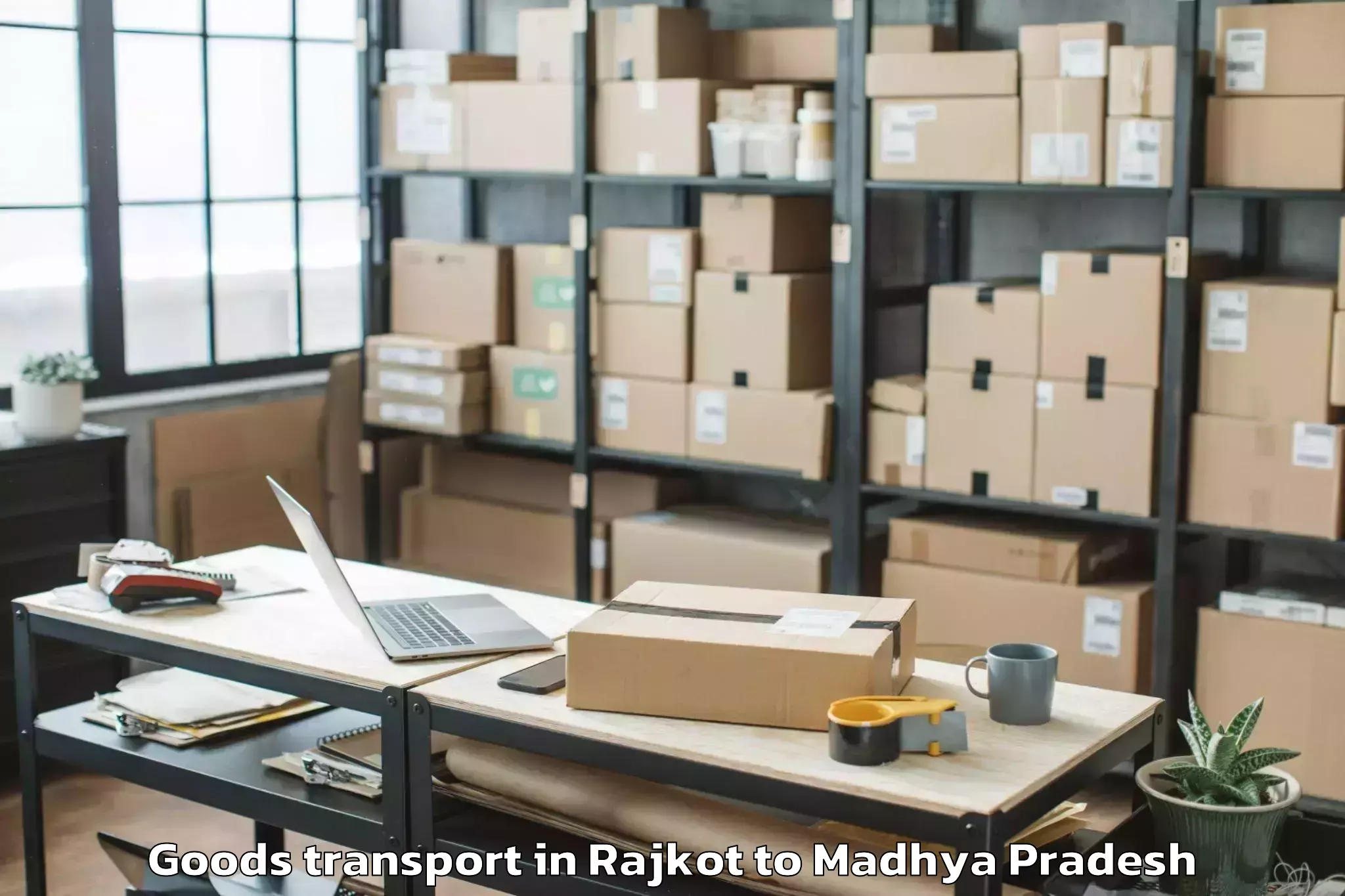 Leading Rajkot to Manawar Goods Transport Provider